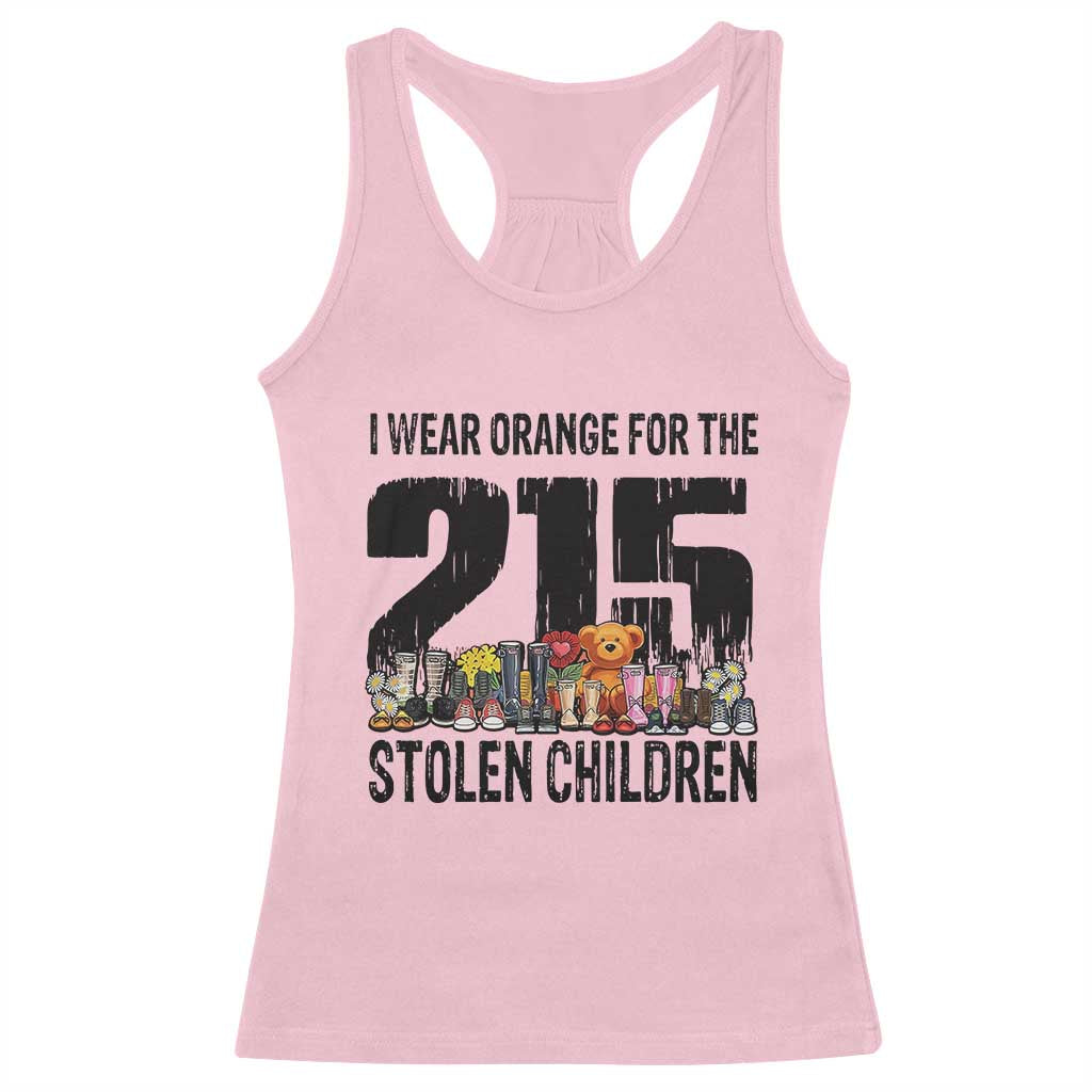 I Wear Orange For The 215 Stolen Children Racerback Tank Top Native Child Tribute 215 Memorial Awareness TS02 Light Pink Print Your Wear
