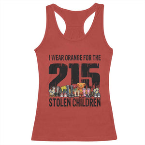 I Wear Orange For The 215 Stolen Children Racerback Tank Top Native Child Tribute 215 Memorial Awareness TS02 Red Print Your Wear