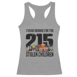 I Wear Orange For The 215 Stolen Children Racerback Tank Top Native Child Tribute 215 Memorial Awareness TS02 Sport Gray Print Your Wear