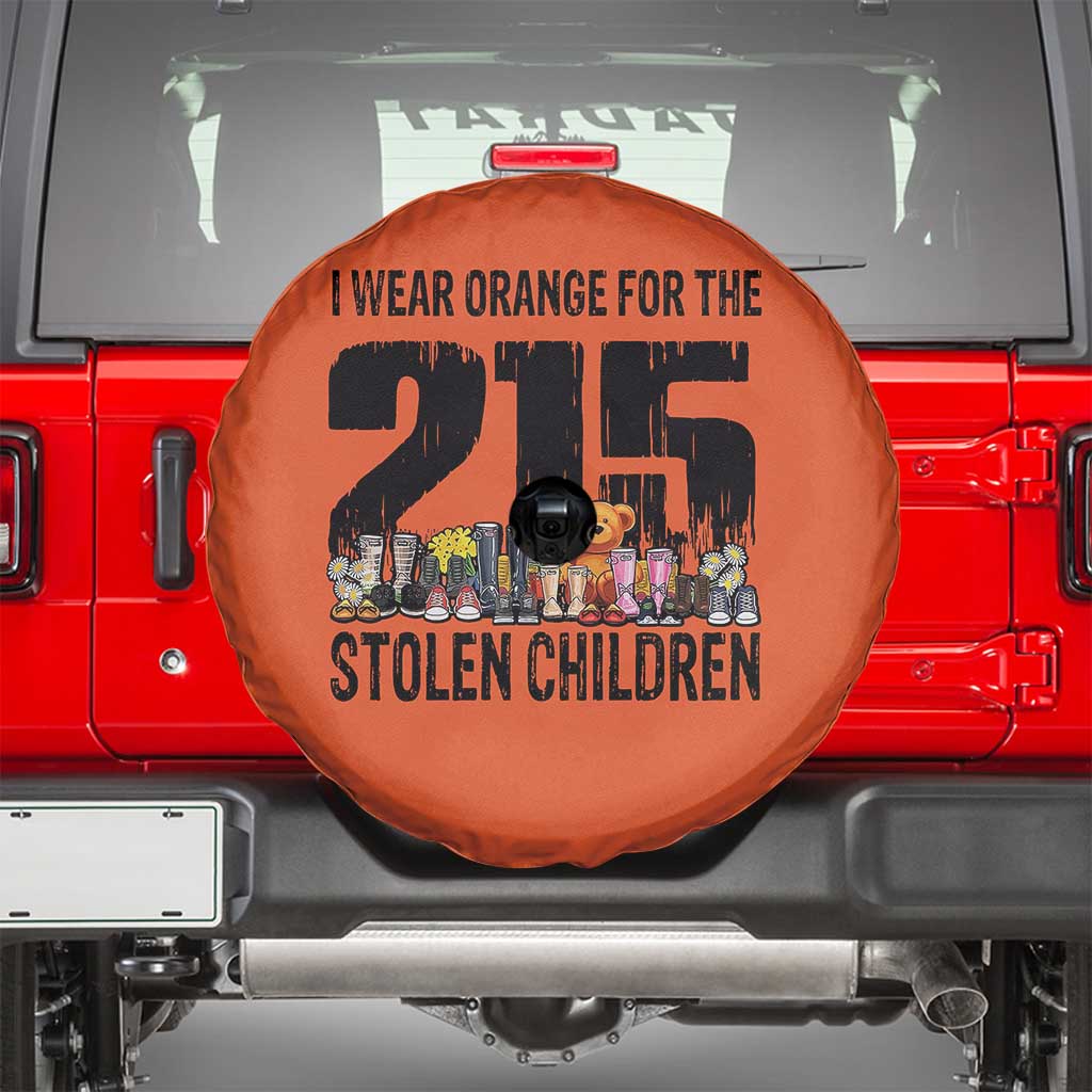 I Wear Orange For The 215 Stolen Children Spare Tire Cover Native Child Tribute 215 Memorial Awareness TS02 Orange Print Your Wear