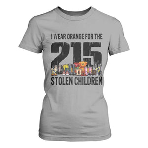 I Wear Orange For The 215 Stolen Children T Shirt For Women Native Child Tribute 215 Memorial Awareness TS02 Sport Gray Print Your Wear