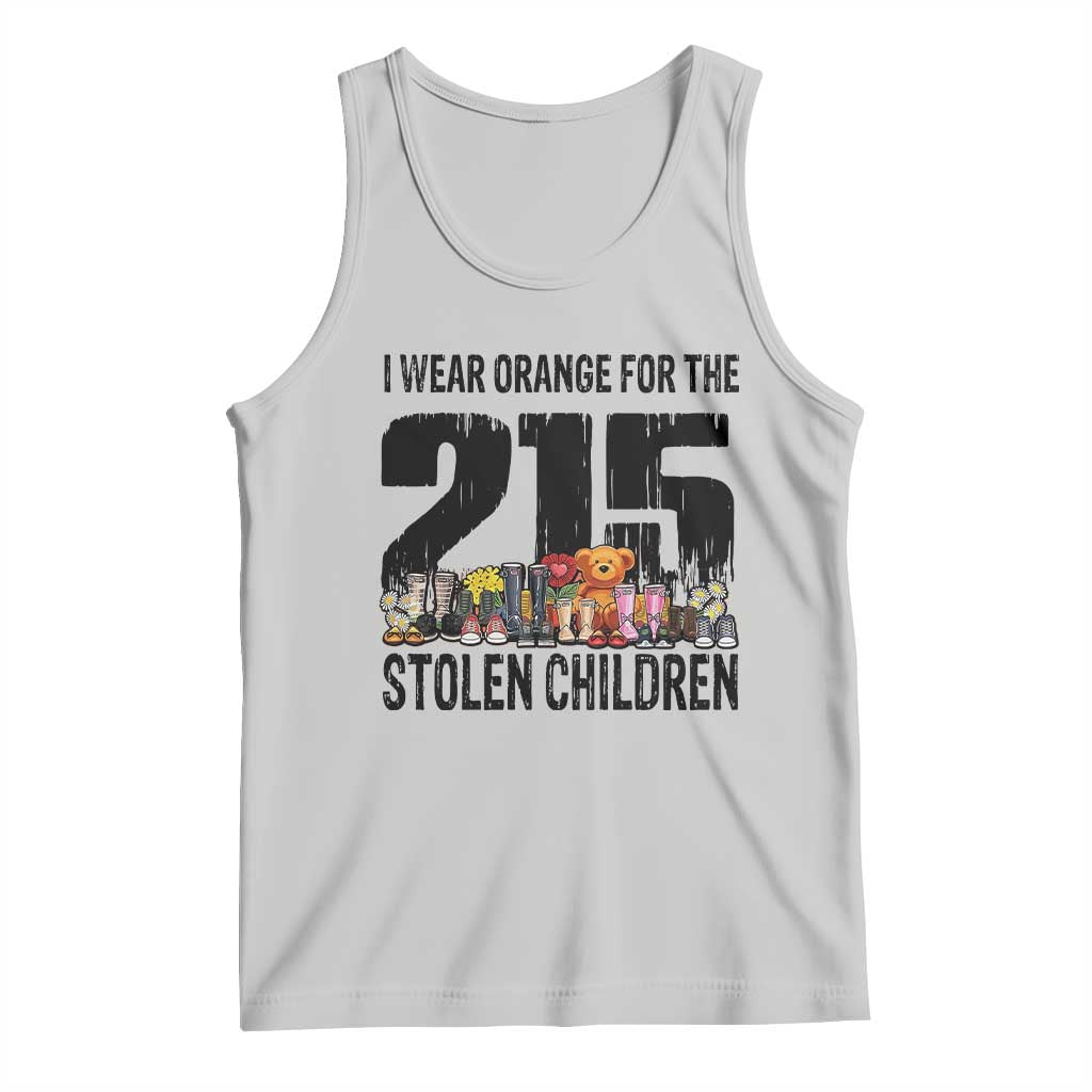 I Wear Orange For The 215 Stolen Children Tank Top Native Child Tribute 215 Memorial Awareness TS02 Ash Print Your Wear