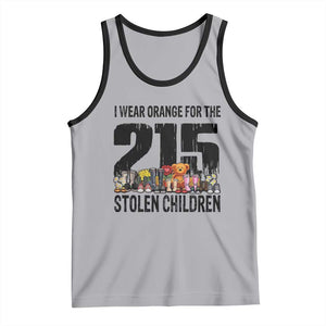 I Wear Orange For The 215 Stolen Children Tank Top Native Child Tribute 215 Memorial Awareness TS02 Athletic Heather Black Print Your Wear
