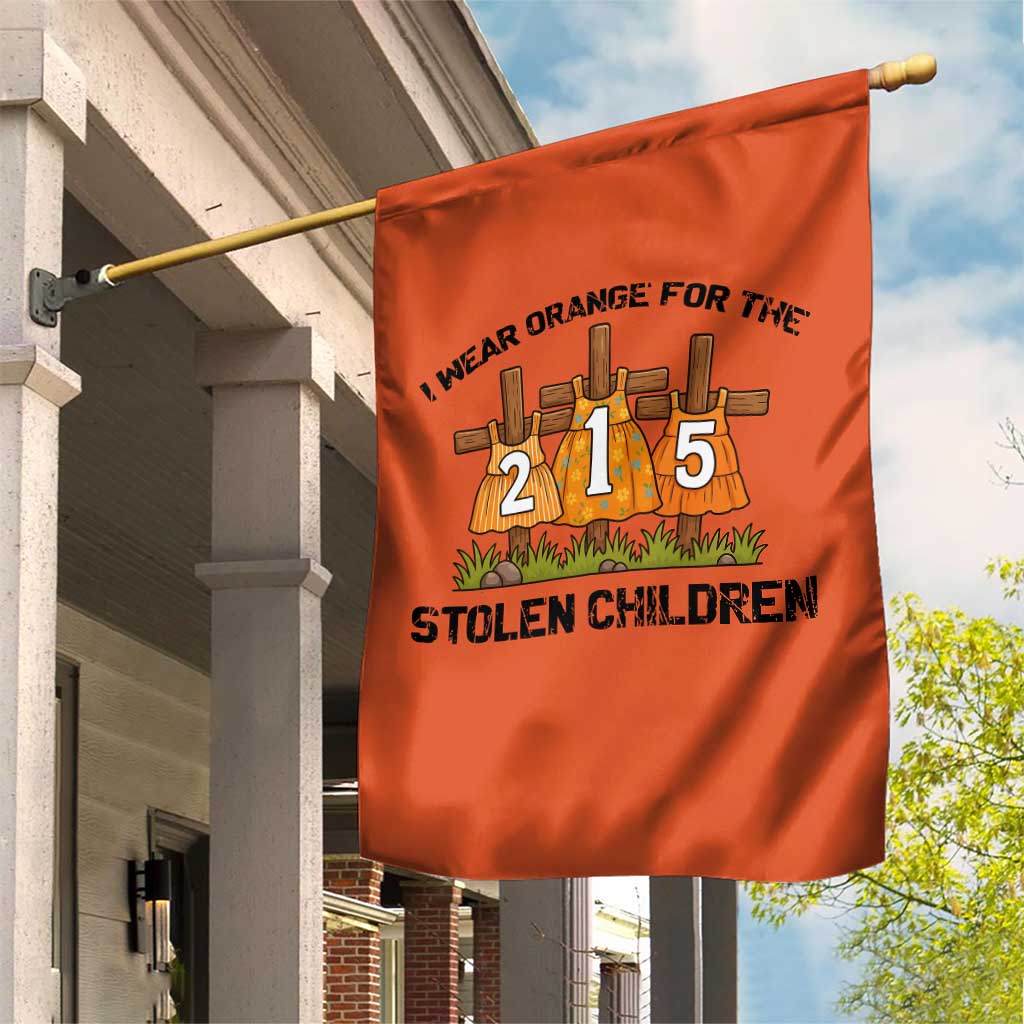 Orange Shirt Day Garden Flag I Wear Orange For The 215 Stolen Children TS02 Print Your Wear