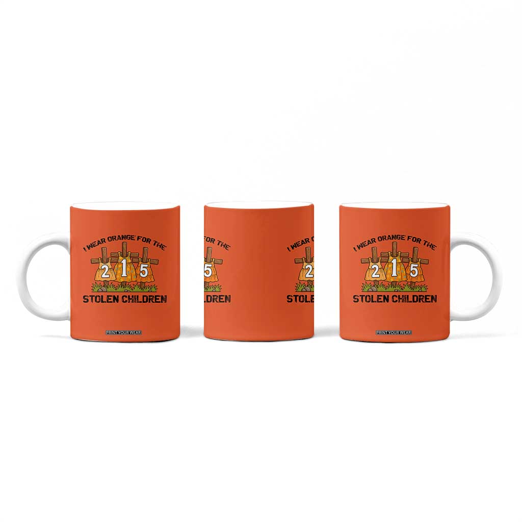 Orange Shirt Day Coffee Mug I Wear Orange For The 215 Stolen Children TS02 Print Your Wear