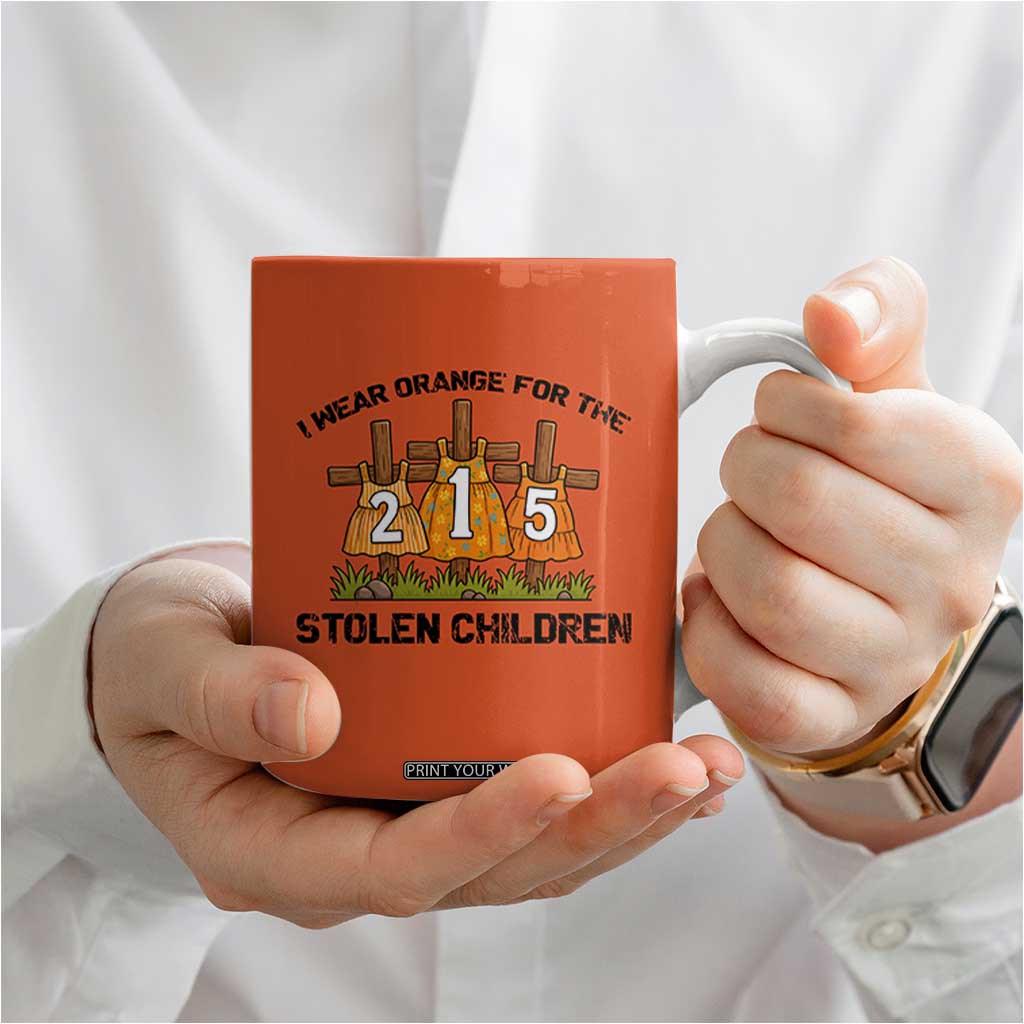 Orange Shirt Day Coffee Mug I Wear Orange For The 215 Stolen Children TS02 Print Your Wear