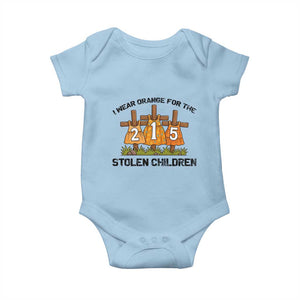 Orange Shirt Day Baby Onesie I Wear Orange For The 215 Stolen Children TS02 Light Blue Print Your Wear
