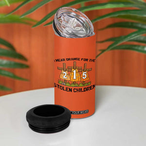Orange Shirt Day 4 in 1 Can Cooler Tumbler I Wear Orange For The 215 Stolen Children TS02 Print Your Wear