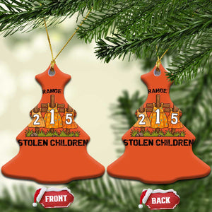 Orange Shirt Day Christmas Ceramic Ornament I Wear Orange For The 215 Stolen Children TS02 Christmas Tree Orange Print Your Wear