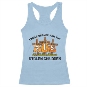 Orange Shirt Day Racerback Tank Top I Wear Orange For The 215 Stolen Children TS02 Light Blue Print Your Wear