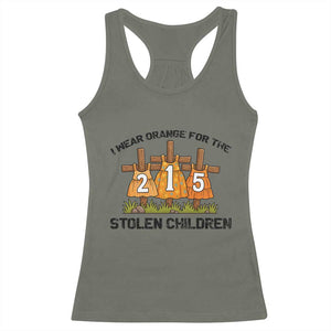 Orange Shirt Day Racerback Tank Top I Wear Orange For The 215 Stolen Children TS02 Military Green Print Your Wear