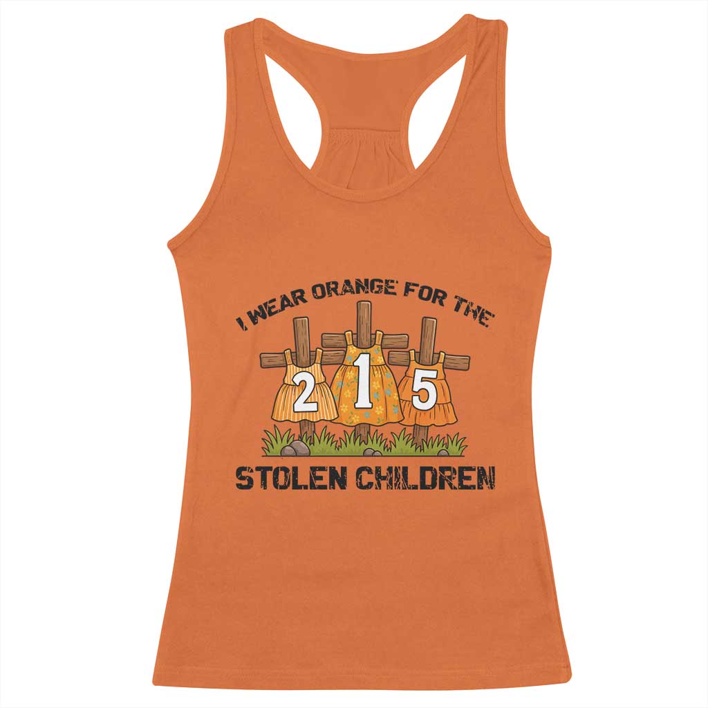 Orange Shirt Day Racerback Tank Top I Wear Orange For The 215 Stolen Children TS02 Orange Print Your Wear