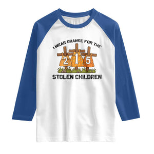 Orange Shirt Day Raglan Shirt I Wear Orange For The 215 Stolen Children TS02 White Royal Print Your Wear