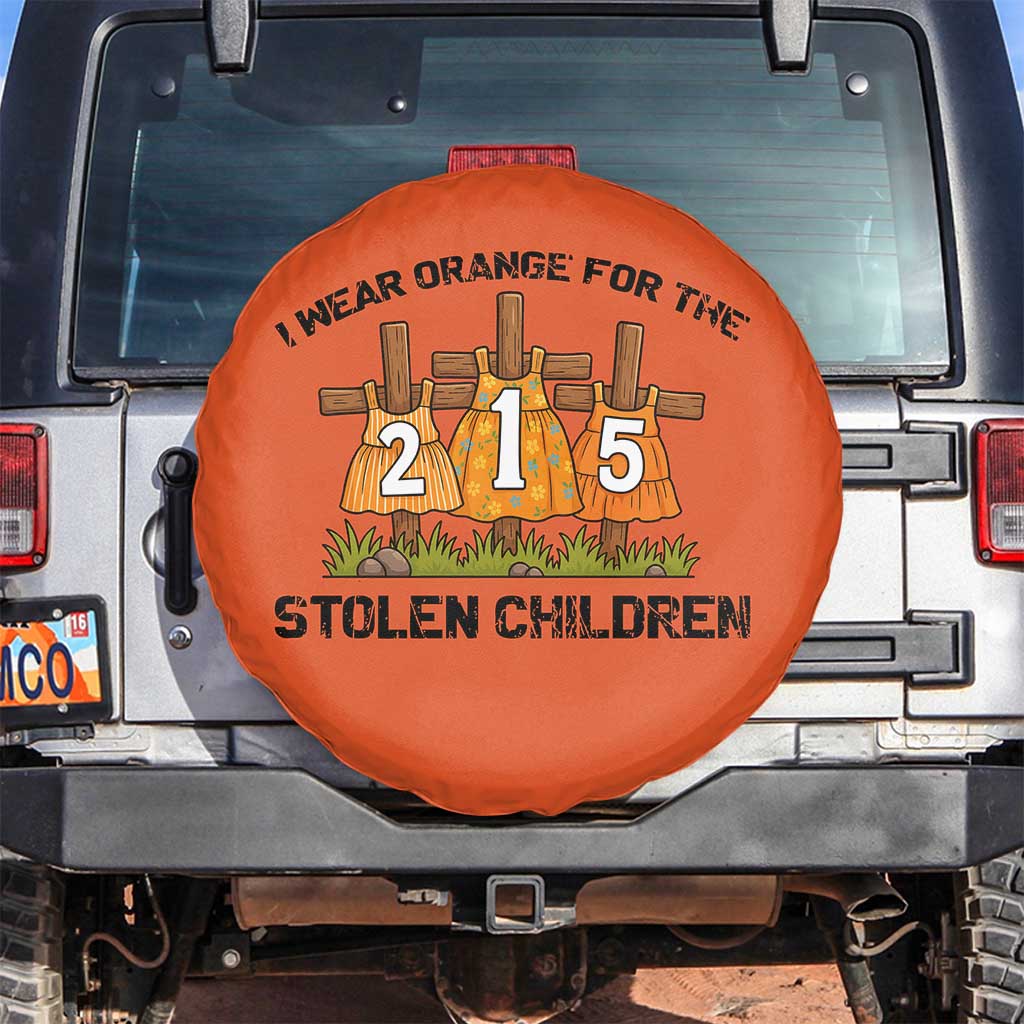 Orange Shirt Day Spare Tire Cover I Wear Orange For The 215 Stolen Children TS02 No hole Orange Print Your Wear
