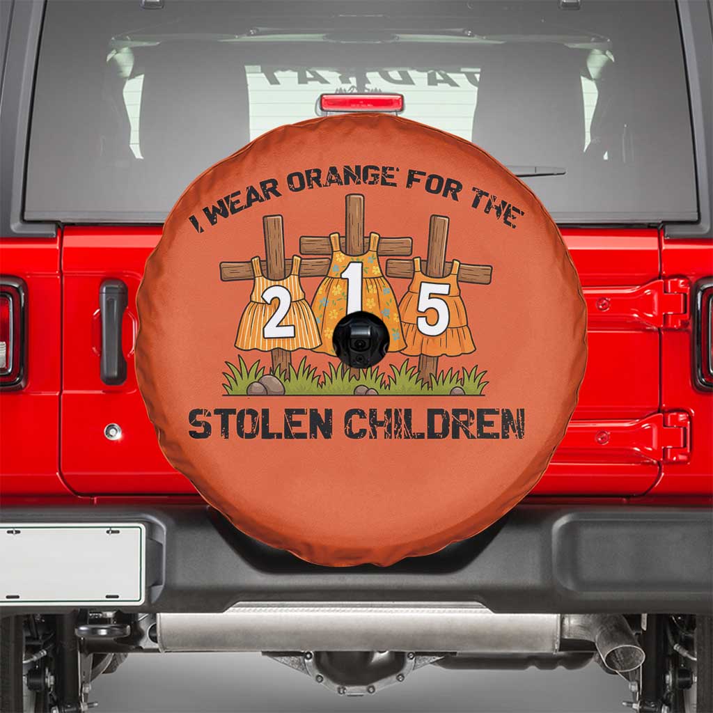 Orange Shirt Day Spare Tire Cover I Wear Orange For The 215 Stolen Children TS02 Orange Print Your Wear