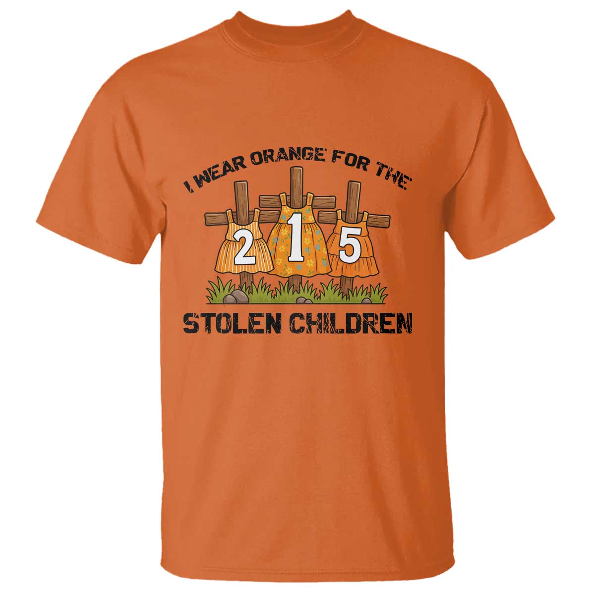 Orange Shirt Day T Shirt I Wear Orange For The 215 Stolen Children TS02 Orange Print Your Wear