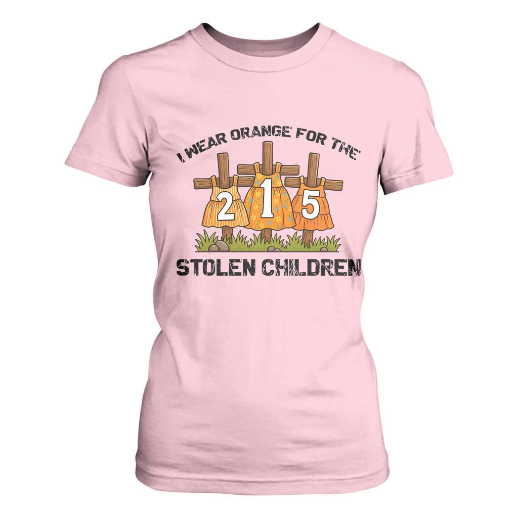 Orange Shirt Day T Shirt For Women I Wear Orange For The 215 Stolen Children TS02 Light Pink Print Your Wear