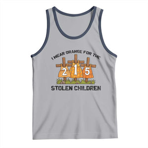 Orange Shirt Day Tank Top I Wear Orange For The 215 Stolen Children TS02 Athletic Heather Navy Print Your Wear