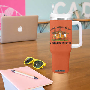 Orange Shirt Day Tumbler With Handle I Wear Orange For The 215 Stolen Children TS02 Print Your Wear