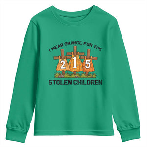 Orange Shirt Day Youth Sweatshirt I Wear Orange For The 215 Stolen Children TS02 Irish Green Print Your Wear