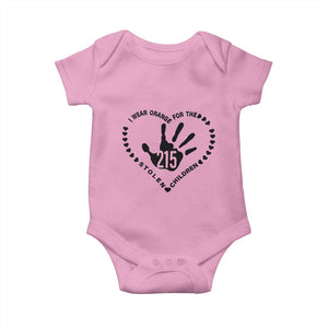 Orange Shirt Day Baby Onesie I Wear Orange For The Stolen Children 215 Memorial Tribute TS02 Light Pink Print Your Wear