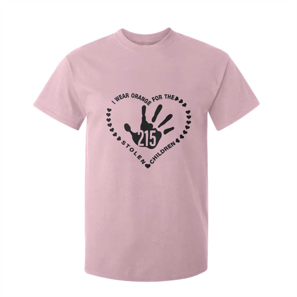 Orange Shirt Day T Shirt For Kid I Wear Orange For The Stolen Children 215 Memorial Tribute TS02 Light Pink Print Your Wear