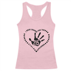 Orange Shirt Day Racerback Tank Top I Wear Orange For The Stolen Children 215 Memorial Tribute TS02 Light Pink Print Your Wear