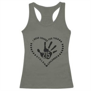 Orange Shirt Day Racerback Tank Top I Wear Orange For The Stolen Children 215 Memorial Tribute TS02 Military Green Print Your Wear