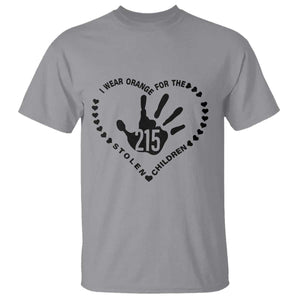 Orange Shirt Day T Shirt I Wear Orange For The Stolen Children 215 Memorial Tribute TS02 Sport Gray Print Your Wear