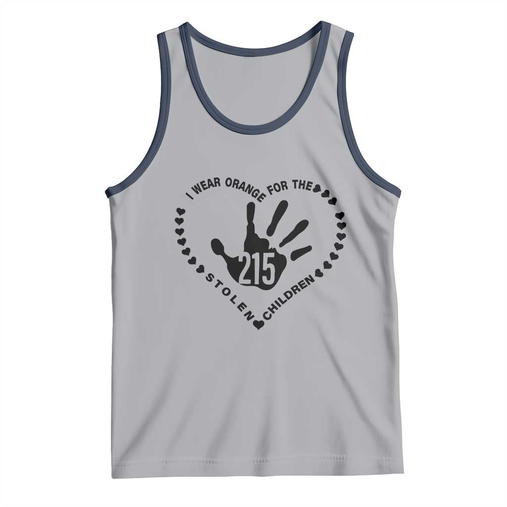 Orange Shirt Day Tank Top I Wear Orange For The Stolen Children 215 Memorial Tribute TS02 Athletic Heather Navy Print Your Wear
