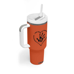 Orange Shirt Day Tumbler With Handle I Wear Orange For The Stolen Children 215 Memorial Tribute TS02 Print Your Wear