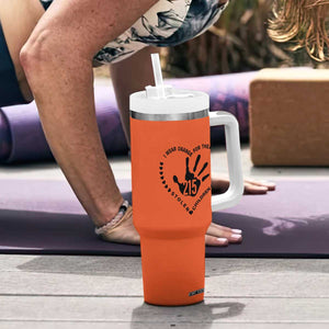 Orange Shirt Day Tumbler With Handle I Wear Orange For The Stolen Children 215 Memorial Tribute TS02 Print Your Wear
