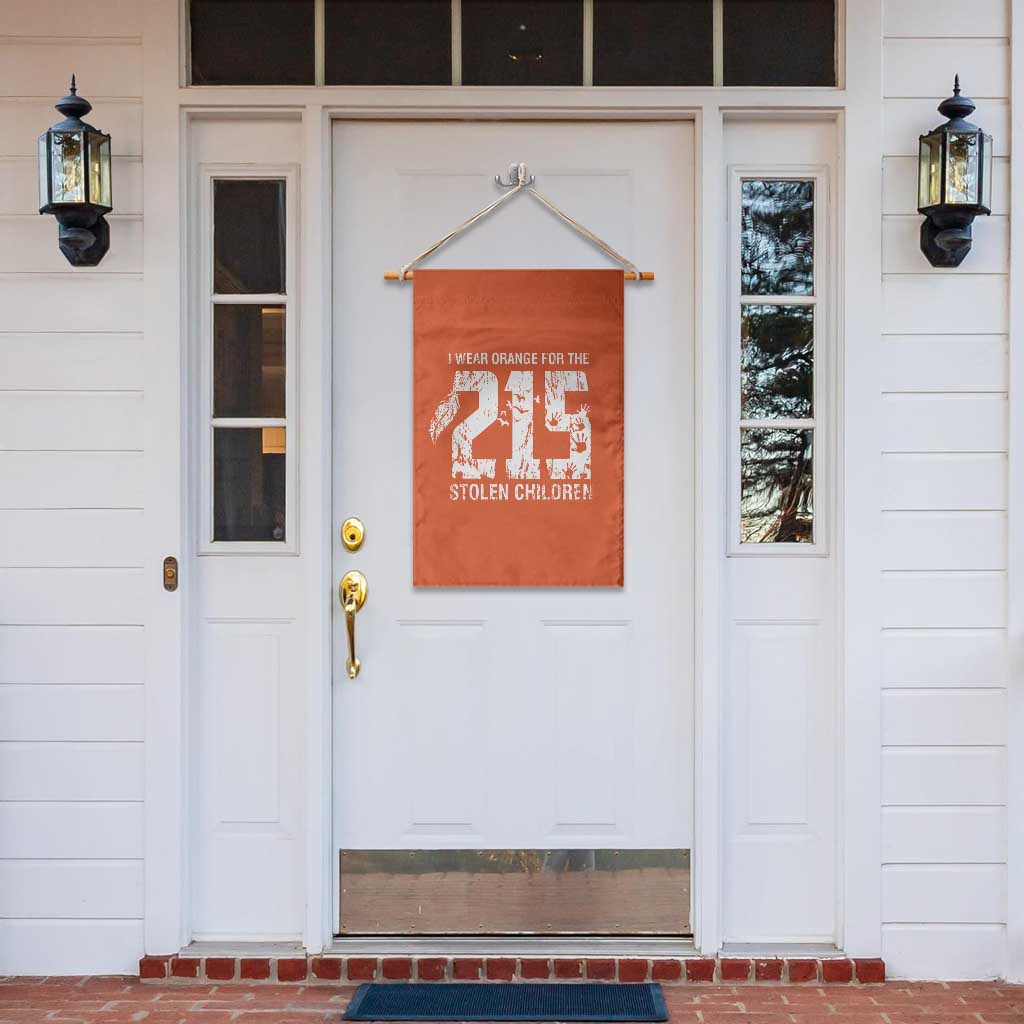 I Wear Orange For The 215 Stolen Children Garden Flag Orange Shirt Day 215 Memorial Awareness TS02 Print Your Wear