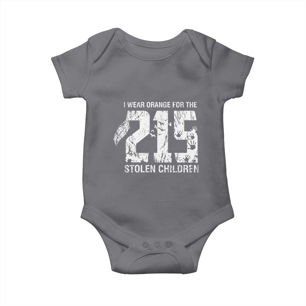 I Wear Orange For The 215 Stolen Children Baby Onesie Orange Shirt Day 215 Memorial Awareness TS02 Charcoal Print Your Wear