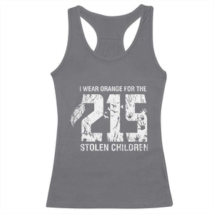 I Wear Orange For The 215 Stolen Children Racerback Tank Top Orange Shirt Day 215 Memorial Awareness TS02 Charcoal Print Your Wear