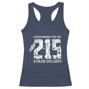 I Wear Orange For The 215 Stolen Children Racerback Tank Top Orange Shirt Day 215 Memorial Awareness TS02 Navy Print Your Wear