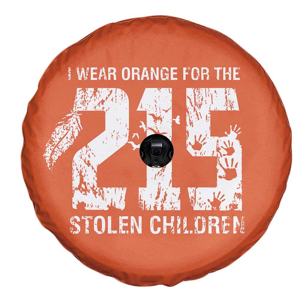 I Wear Orange For The 215 Stolen Children Spare Tire Cover Orange Shirt Day 215 Memorial Awareness TS02 Print Your Wear
