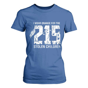 I Wear Orange For The 215 Stolen Children T Shirt For Women Orange Shirt Day 215 Memorial Awareness TS02 Royal Blue Print Your Wear