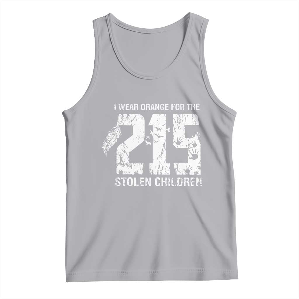 I Wear Orange For The 215 Stolen Children Tank Top Orange Shirt Day 215 Memorial Awareness TS02 Athletic Heather Print Your Wear