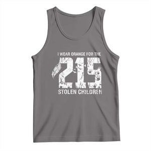 I Wear Orange For The 215 Stolen Children Tank Top Orange Shirt Day 215 Memorial Awareness TS02 Deep Heather Print Your Wear