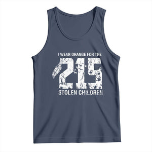 I Wear Orange For The 215 Stolen Children Tank Top Orange Shirt Day 215 Memorial Awareness TS02 Navy Print Your Wear