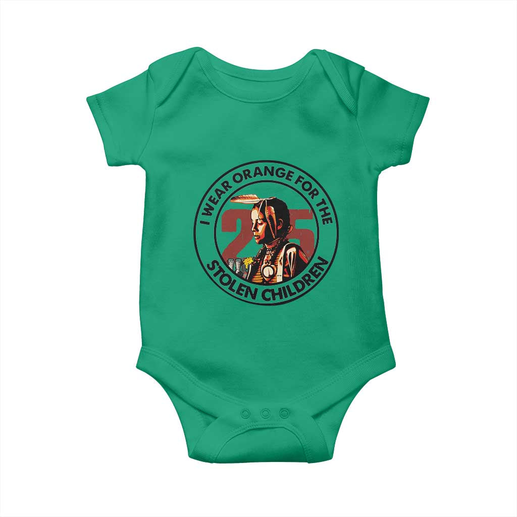 I Wear Orange For The 215 Stolen Children Baby Onesie Indigenous Girl Orange Shirt Day TS02 Irish Green Print Your Wear
