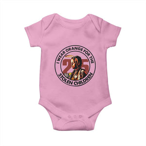 I Wear Orange For The 215 Stolen Children Baby Onesie Indigenous Girl Orange Shirt Day TS02 Light Pink Print Your Wear