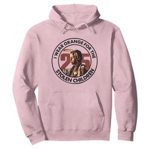 I Wear Orange For The 215 Stolen Children Hoodie Indigenous Girl Orange Shirt Day TS02 Light Pink Print Your Wear