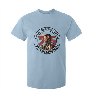 I Wear Orange For The 215 Stolen Children T Shirt For Kid Indigenous Girl Orange Shirt Day TS02 Light Blue Print Your Wear