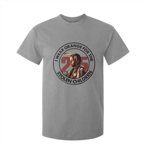I Wear Orange For The 215 Stolen Children T Shirt For Kid Indigenous Girl Orange Shirt Day TS02 Sport Gray Print Your Wear