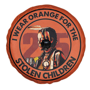 I Wear Orange For The 215 Stolen Children Spare Tire Cover Indigenous Girl Orange Shirt Day TS02 Print Your Wear