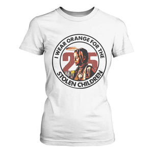 I Wear Orange For The 215 Stolen Children T Shirt For Women Indigenous Girl Orange Shirt Day TS02 White Print Your Wear