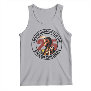 I Wear Orange For The 215 Stolen Children Tank Top Indigenous Girl Orange Shirt Day TS02 Athletic Heather Print Your Wear