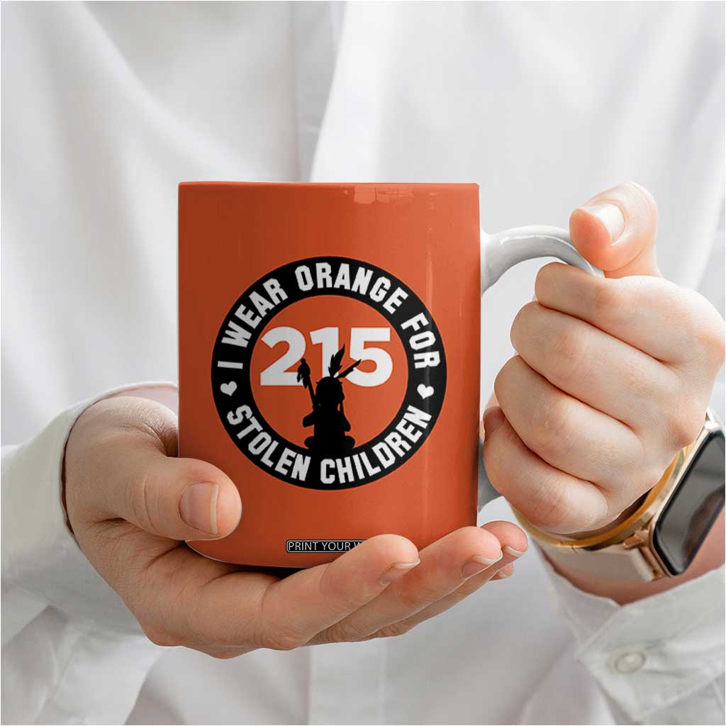 Orange Shirt Day 215 Memorial Coffee Mug I Wear Orange For Stolen Children Indigenous Tribute TS02 Print Your Wear